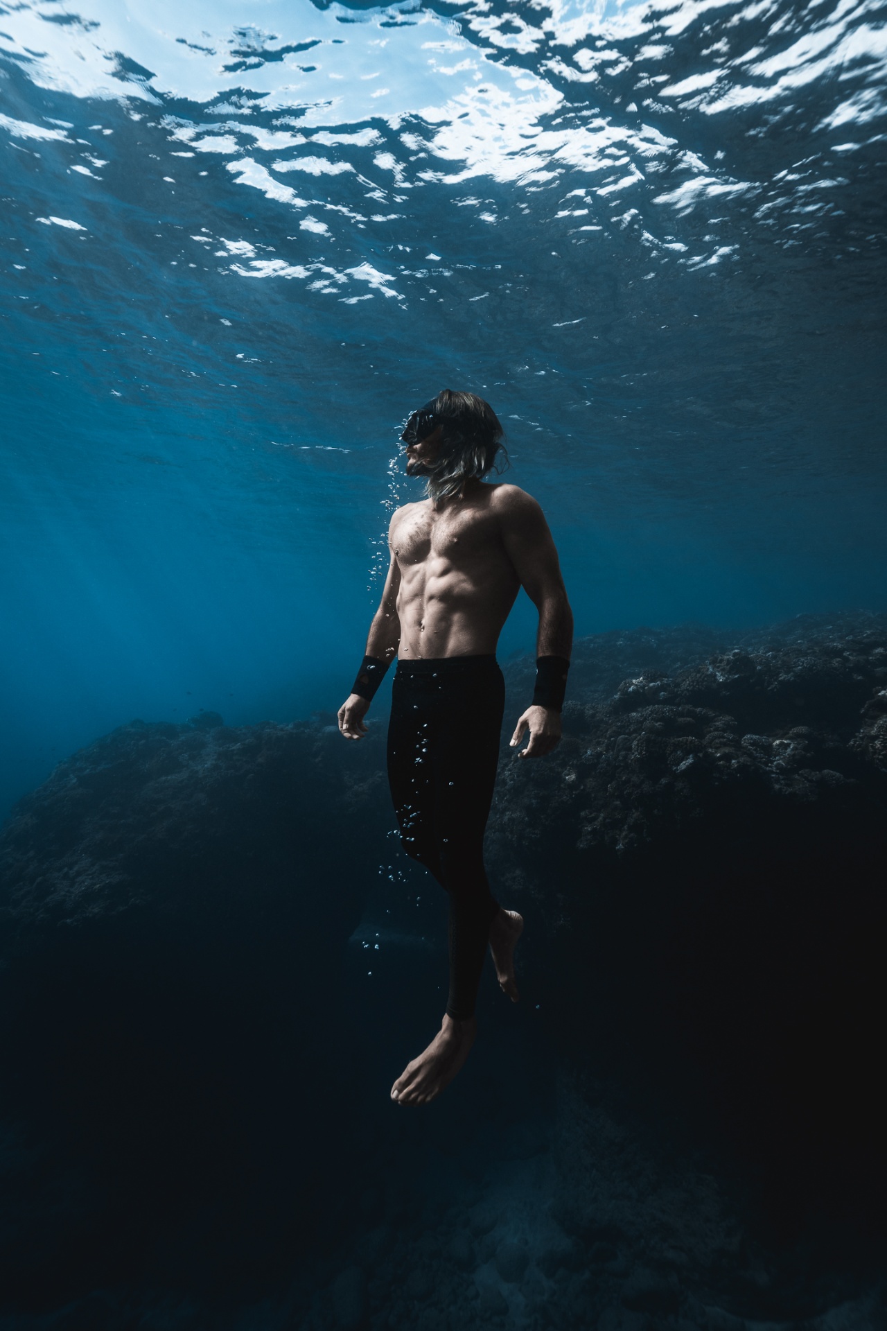Portrait aquatique underwater à La Réunion